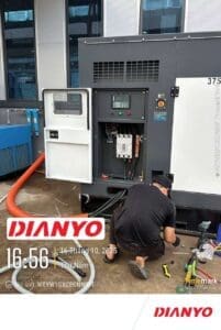 Lắp đặt Dự án máy phát điện Dianyo 375 kVA tại Bắc Giang