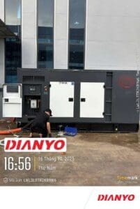 Lắp đặt Dự án máy phát điện Dianyo 375 kVA tại Bắc Giang