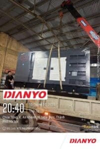 Lắp đặt Dự án máy phát điện Dianyo 375 kVA tại Bắc Giang