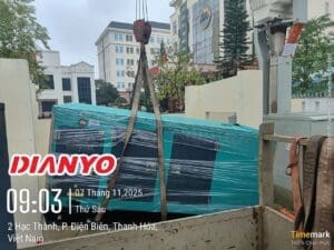 Lắp đặt máy phát điện 200kVA dự án tại Thanh Hóa