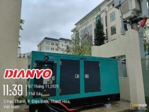 Lắp đặt máy phát điện 200kVA dự án tại Thanh Hóa