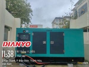 Lắp đặt máy phát điện 200kVA dự án tại Thanh Hóa