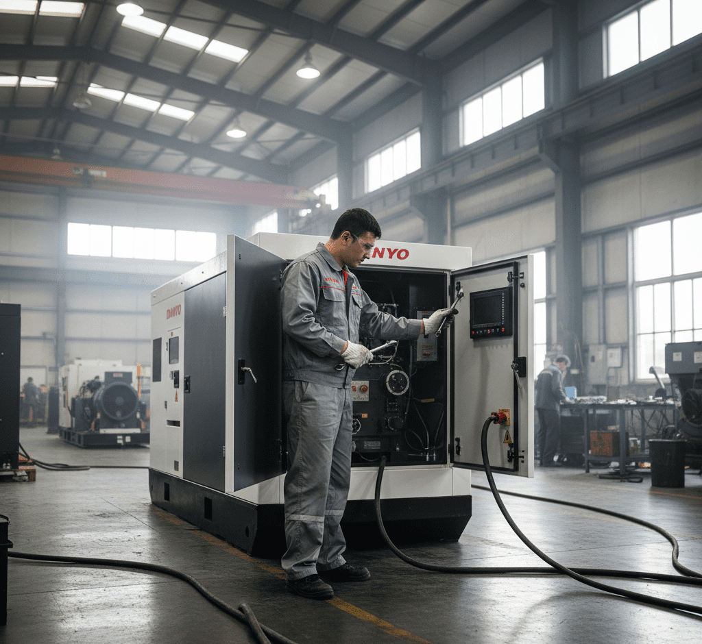 Hướng dẫn vận hành máy phát điện công nghiệp Đúng Chuẩn 2026