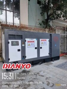 Bàn Giao và Lắp Đặt Máy Phát Điện DIANYO 313kVA Cho Dự Án Khách Sạn Tại Hà Giang, Tỉnh Tuyên Quang